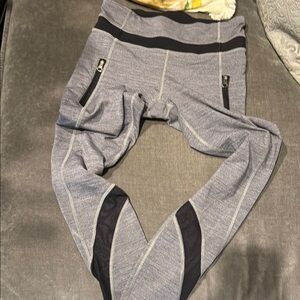 Lululemon Gray and Black Leggings